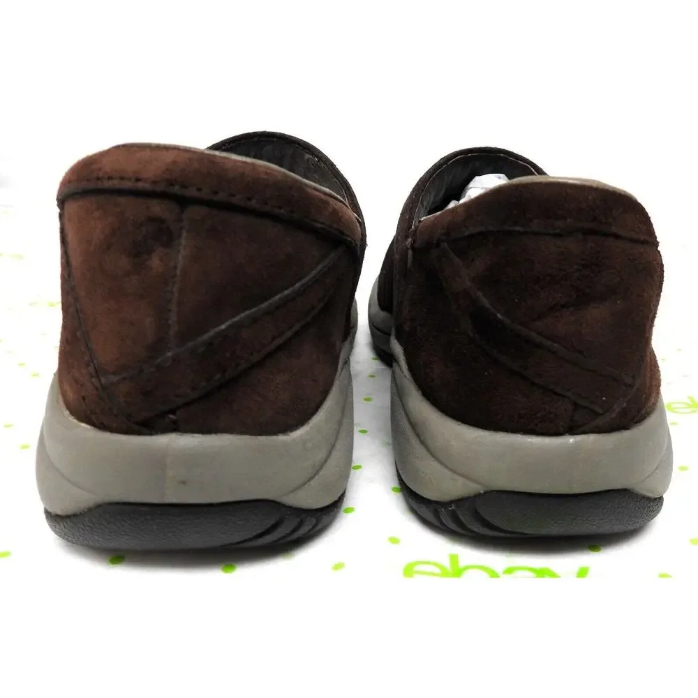 Merrell womens size 7 Primo patch chestnut brown suede loafers